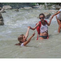 Canyoning  dans l&#039;Estéron