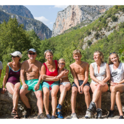 Canyoning  dans l&#039;Estéron